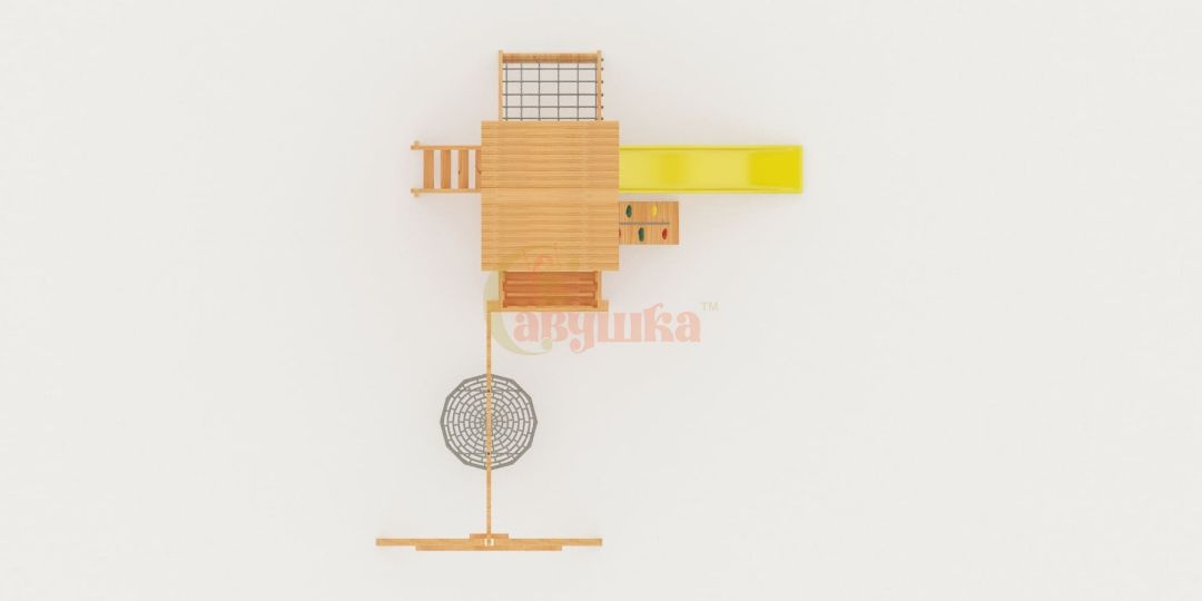 Детская площадка Савушка Мастер 2 с качелями Гнездо